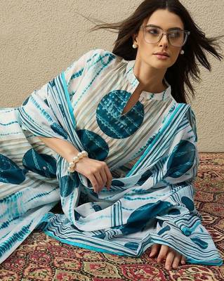 Women Printed Regular Pure Cotton Kurta with Trousers & With Dupatta 6