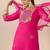 Women Floral Embroidered Regular Thread Work Kurta with Trousers & With Dupatta