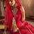 Women Ethnic Motifs Printed Thread Work Silk Chiffon Kurta with Trouser & Dupatta