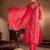 Women Ethnic Motifs Printed Thread Work Silk Chiffon Kurta with Trouser & Dupatta