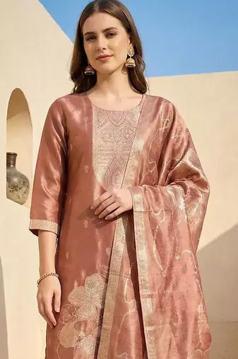 Women Regular Kurta with Trousers & With Dupatta