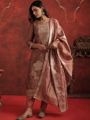 Women Regular Kurta with Trousers & With Dupatta 3