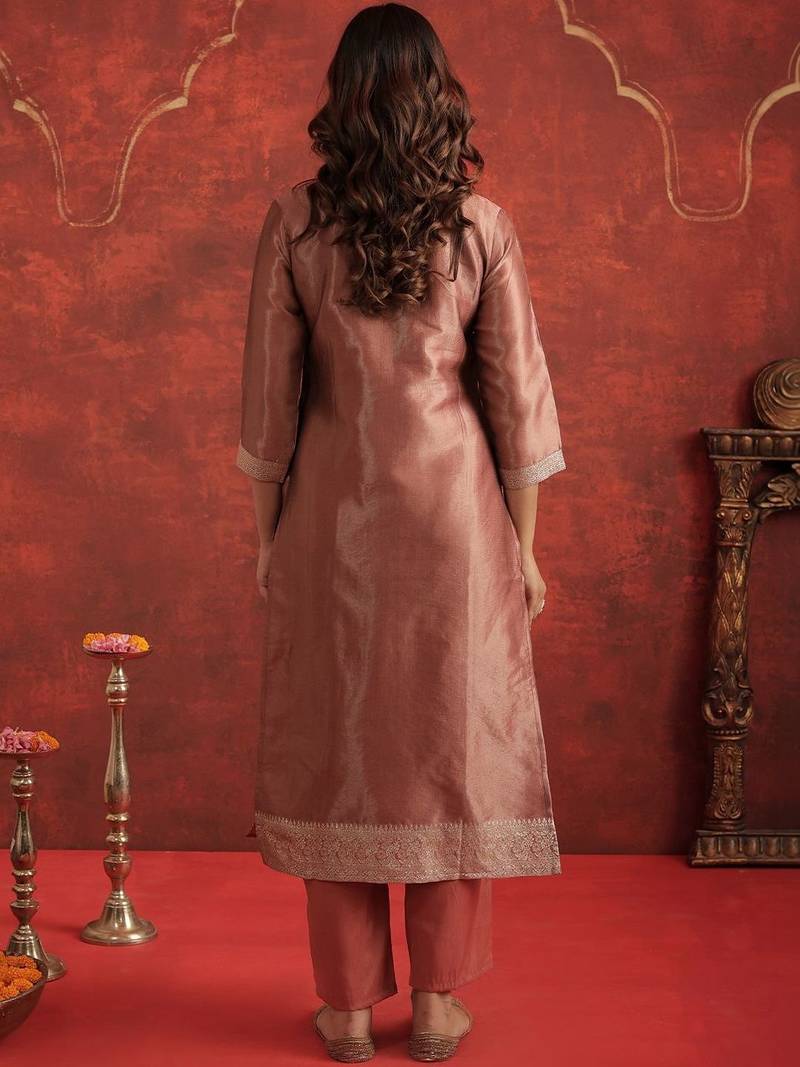 Women Regular Kurta with Trousers & With Dupatta