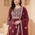 Women Ethnic Motifs Embroidered Thread Work Kurta with Trousers & With Dupatta