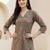 Women Floral Printed Pleated Pure Cotton Kurta with Trousers