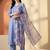 Women Yoke Design Regular Thread Work Kurta with Trousers & With Dupatta