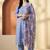 Women Yoke Design Regular Thread Work Kurta with Trousers & With Dupatta