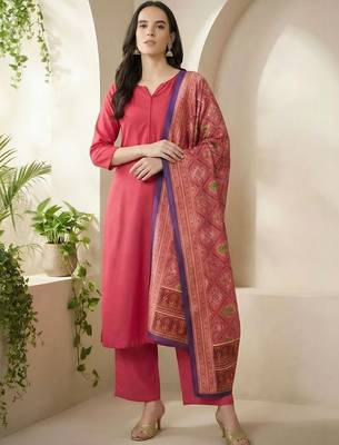 Women Regular Kurta with Trousers & With Dupatta 2