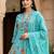 Floral Printed Beads and Stones Pure Cotton Kurta with Trousers & With Dupatta