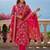 Women Floral Regular Chanderi Silk Kurta with Trousers & With Dupatta
