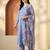 Women Floral Regular Thread Work Kurta with Trousers & With Dupatta