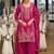 Women Ethnic Motifs Embroidered Regular Thread Work Kurta with Palazzos & With Dupatta