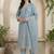 Women Floral Embroidered Regular Thread Work Kurta with Trousers & With Dupatta