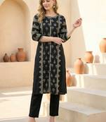 Women Ethnic Motifs Printed Regular Pure Cotton Kurta with Trousers