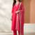 Women Ethnic Motifs Regular Thread Work Kurta with Trousers & With Dupatta