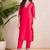 Women Ethnic Motifs Regular Thread Work Kurta with Trousers & With Dupatta