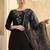 Women Floral Embroidered Regular Thread Work Kurta with Trousers & With Dupatta