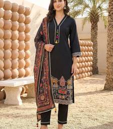 Women Animal Embroidered Regular Kurta with Trousers & With Dupatta