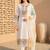 Women Floral Embroidered Regular Mirror Work Liva Kurta with Trousers & With Dupatta
