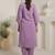 Women Floral Embroidered Regular Thread Work Kurta with Trousers & With Dupatta