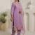 Women Floral Embroidered Regular Thread Work Kurta with Trousers & With Dupatta