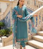 Women Floral Embroidered Regular Mirror Work Kurta with Trousers & With Dupatta
