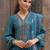 Women Floral Embroidered Regular Mirror Work Kurta with Trousers & With Dupatta