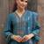 Women Floral Embroidered Regular Mirror Work Kurta with Trousers & With Dupatta