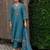 Women Floral Embroidered Regular Mirror Work Kurta with Trousers & With Dupatta