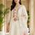 Women Floral Embroidered Regular Thread Work Pure Cotton Kurta with Trousers & With Dupatta