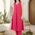 Women Pleated Kurta with Trousers