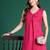 Women Pleated Kurta with Trousers