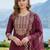Women Ethnic Motifs Embroidered Regular Thread Work Liva Kurta with Trousers & With Dupatta