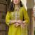 Women Floral Embroidered Regular Thread Work Kurta with Trousers & With Dupatta