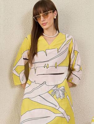 Women Printed Regular Pure Cotton Kurta with Trousers 7