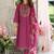 Women Floral Embroidered Regular Thread Work Kurta with Trousers & With Dupatta