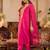 Women Ethnic Motifs Embroidered Regular Liva Kurta with Trousers & With Dupatta