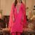 Women Ethnic Motifs Embroidered Regular Liva Kurta with Trousers & With Dupatta