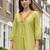 Women Ethnic Motifs Embroidered Regular Thread Work Liva Kurta with Trousers