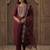 Women Ethnic Motifs Embroidered Regular Thread Work Liva Kurta with Trousers & With Dupatta