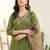 Women Floral Embroidered Regular Thread Work Liva Kurta with Trousers & With Dupatta