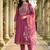 Women Floral Embroidered Regular Thread Work Kurta with Trousers & With Dupatta
