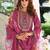 Women Floral Embroidered Regular Thread Work Kurta with Trousers & With Dupatta