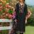 Women Floral Embroidered Regular Thread Work Liva Kurta with Trousers & With Dupatta