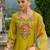Women Floral Embroidered Regular Thread Work Kurta with Trousers & With Dupatta