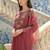 Women Floral Embroidered Regular Thread Work Kurta with Trousers & With Dupatta
