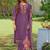 Women Floral Embroidered Regular Thread Work Liva Kurta with Trousers & With Dupatta