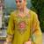 Women Floral Embroidered Regular Thread Work Kurta with Trousers & With Dupatta