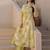 Women Floral Printed Pleated Pure Cotton Kurta with Trousers