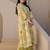 Women Floral Printed Pleated Pure Cotton Kurta with Trousers